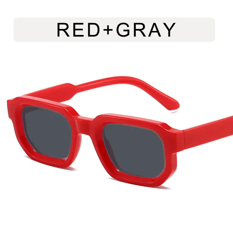 Women's Gray Tortoise Shell Sunglasses Square Frame - Image 5