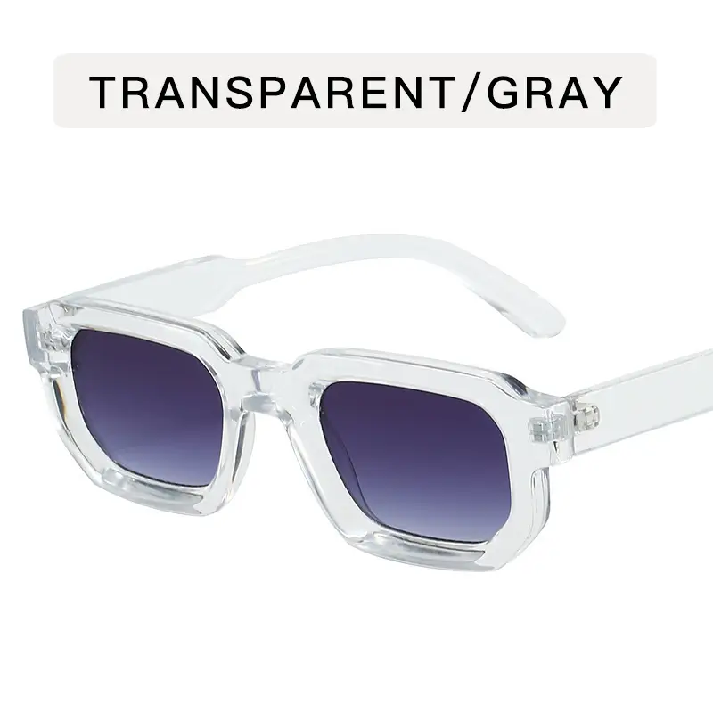 Women's Gray Tortoise Shell Sunglasses Square Frame - Image 8
