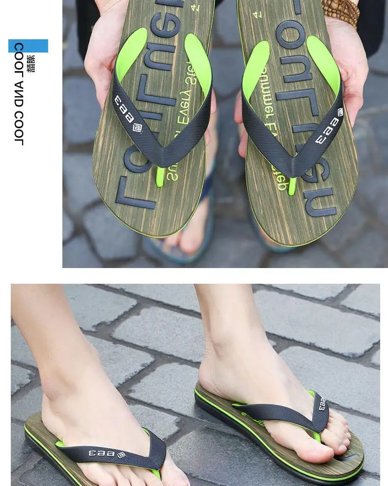 Fujian manufacturers new beach flip-flops men's wholesale summer non-slip pvc flip-flops outside wear flip fl — feature 11