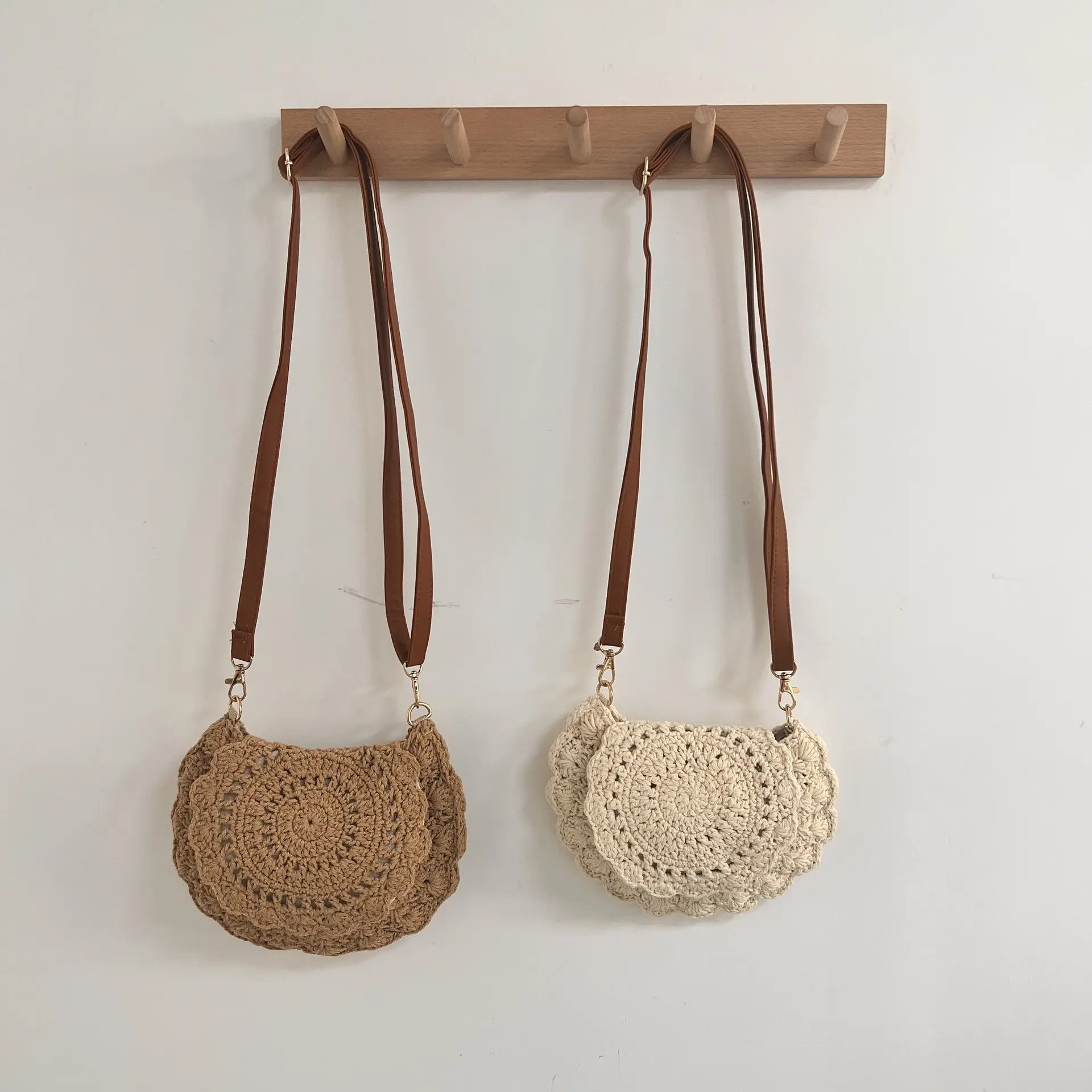 Hollow Crossbody Bag for Women Cotton Lace Shoulder — feature 1