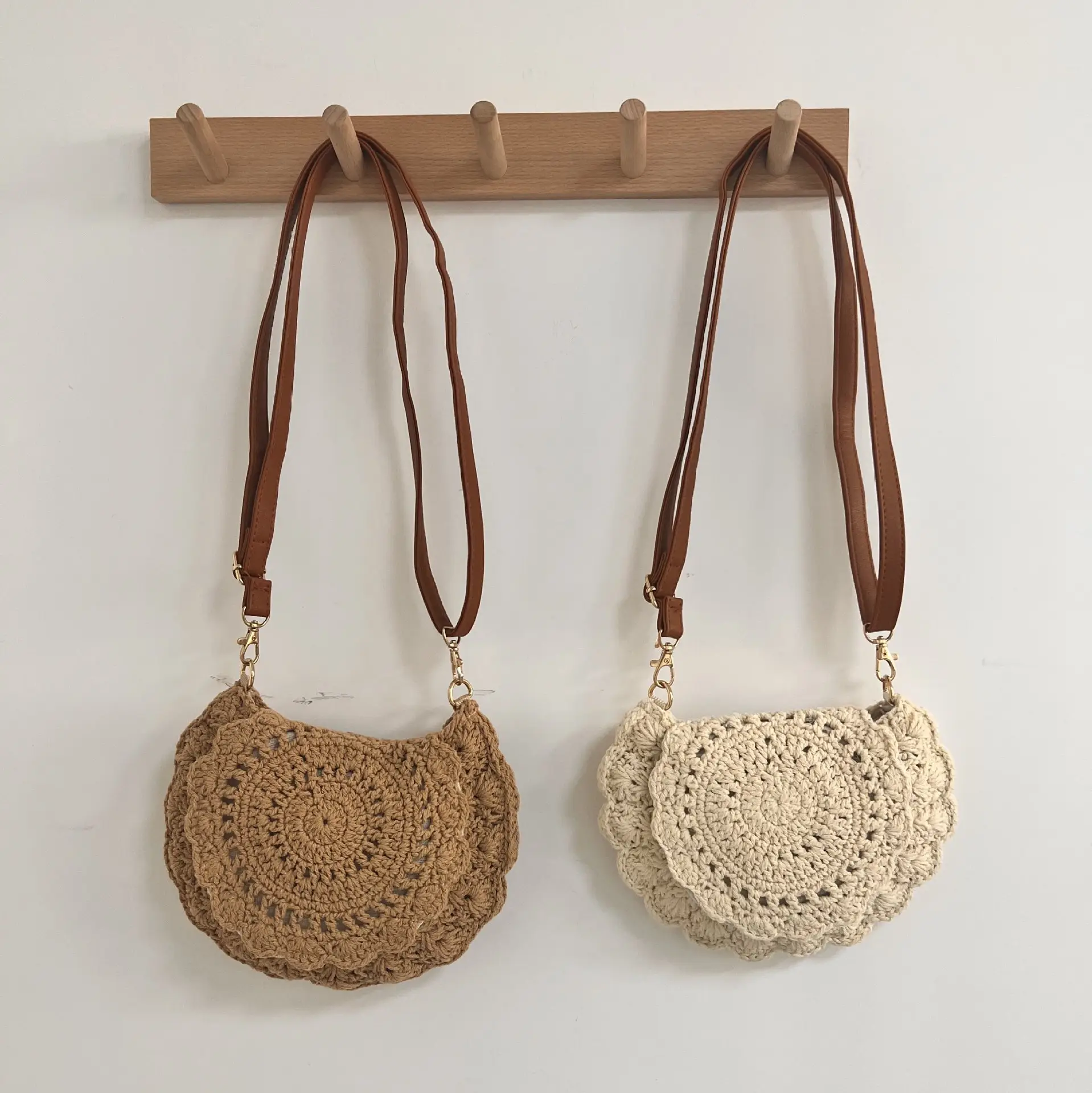 Hollow Crossbody Bag for Women Cotton Lace Shoulder — feature 2