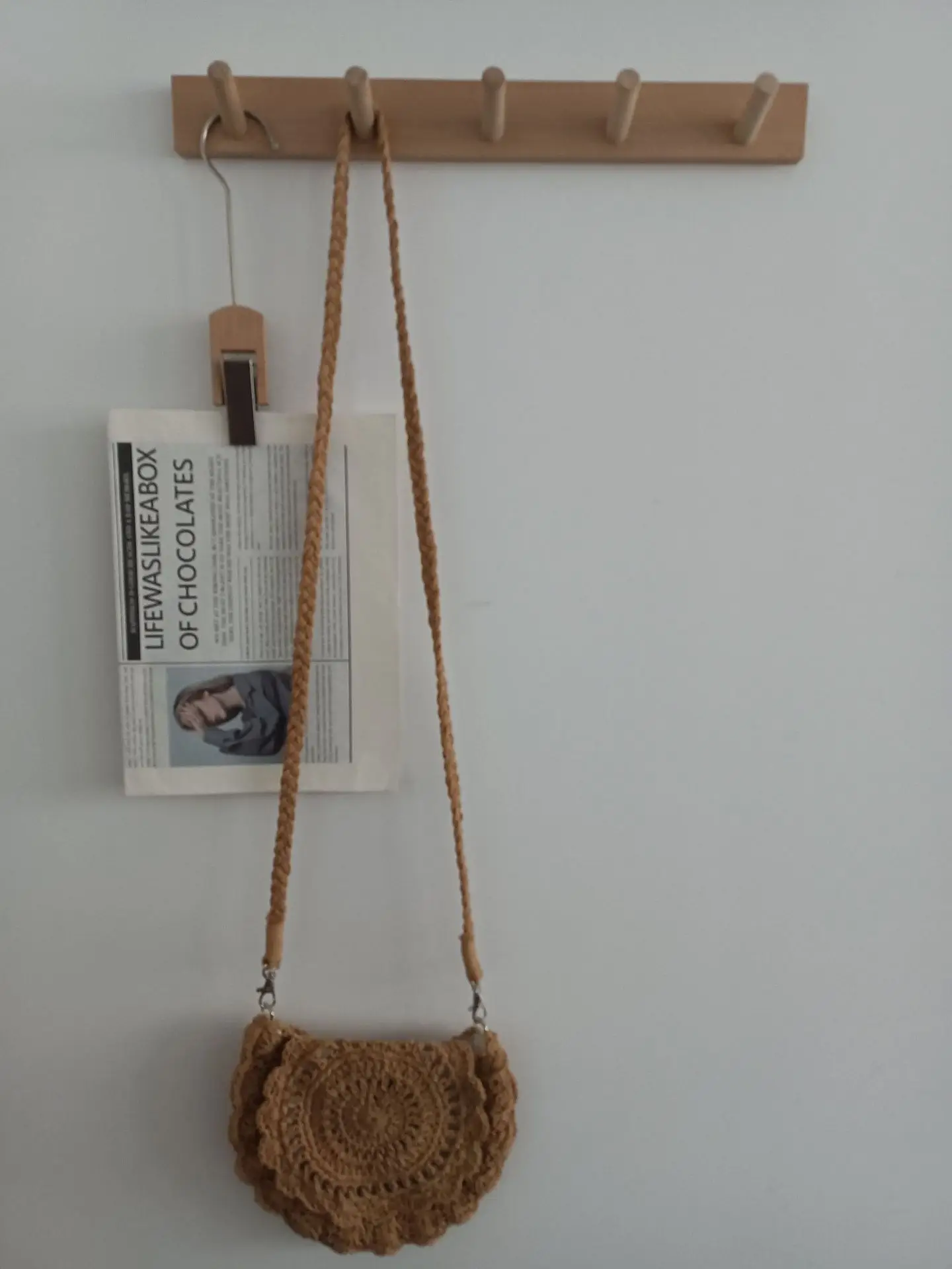 Hollow Crossbody Bag for Women Cotton Lace Shoulder — feature 3