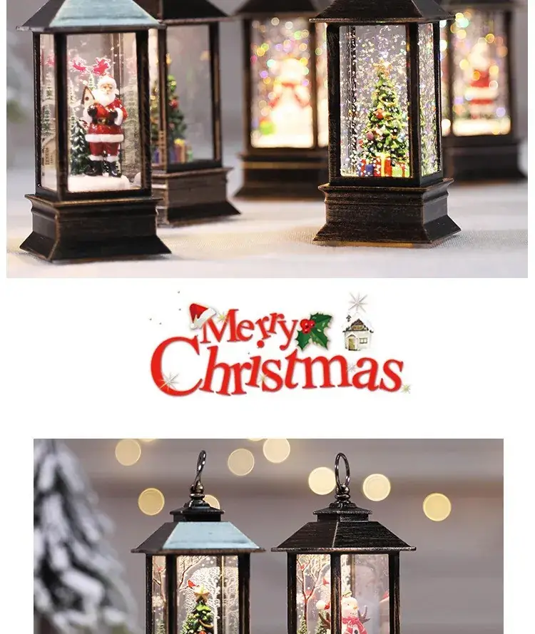 Christmas Snowflake Light Santa Claus Party Ornament — feature 6