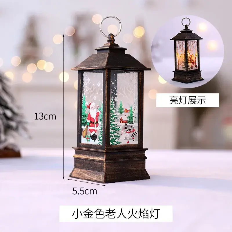 Christmas Snowflake Light Santa Claus Party Ornament - Image 2