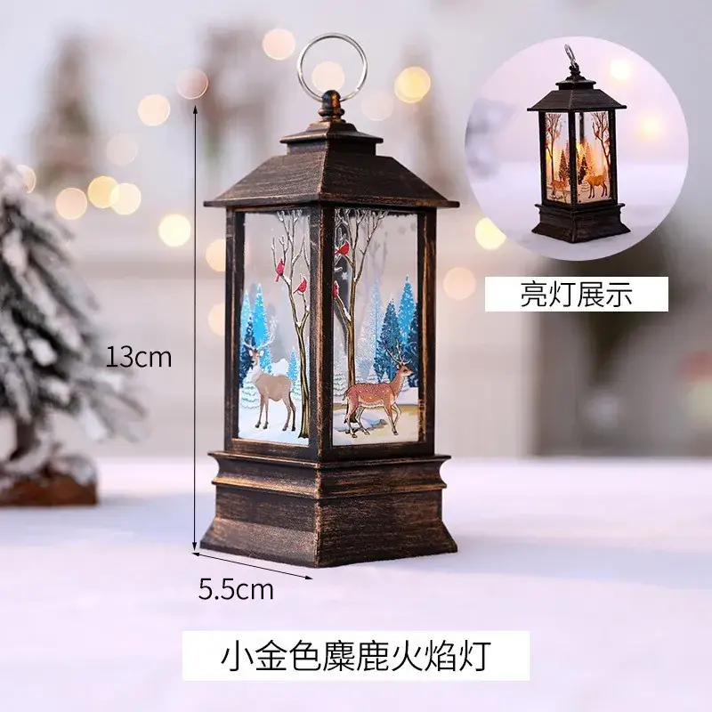Christmas Snowflake Light Santa Claus Party Ornament - Image 3