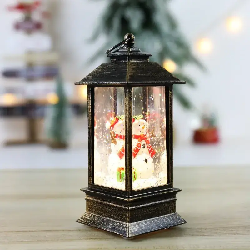 Christmas Snowflake Light Santa Claus Party Ornament - Image 4
