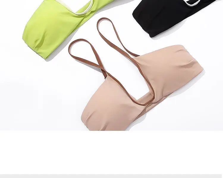 Women's French Style Thin Summer Underwear with Sexy Deep U Back — feature 11
