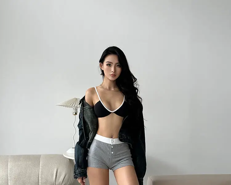 Women's French Style Thin Summer Underwear with Sexy Deep U Back — feature 26