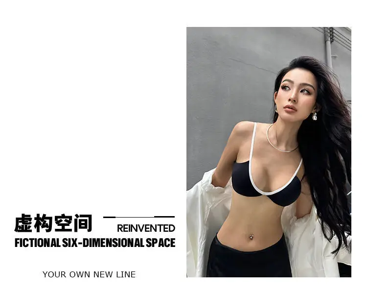 Women's French Style Thin Summer Underwear with Sexy Deep U Back — feature 29