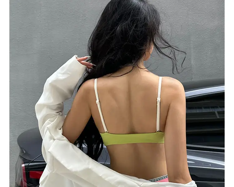 Women's French Style Thin Summer Underwear with Sexy Deep U Back — feature 39