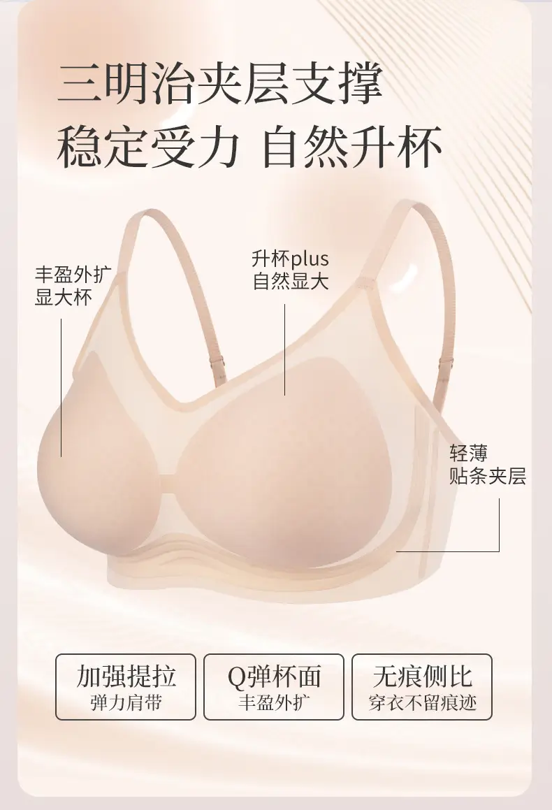 Ultra-thin Ice Silk Seamless Underwear Women Small Chest — feature 3