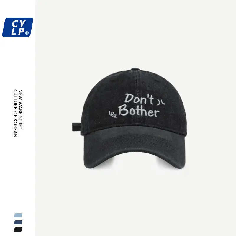 Men Women Blue Letter Embroidered Baseball Cap - Image 6