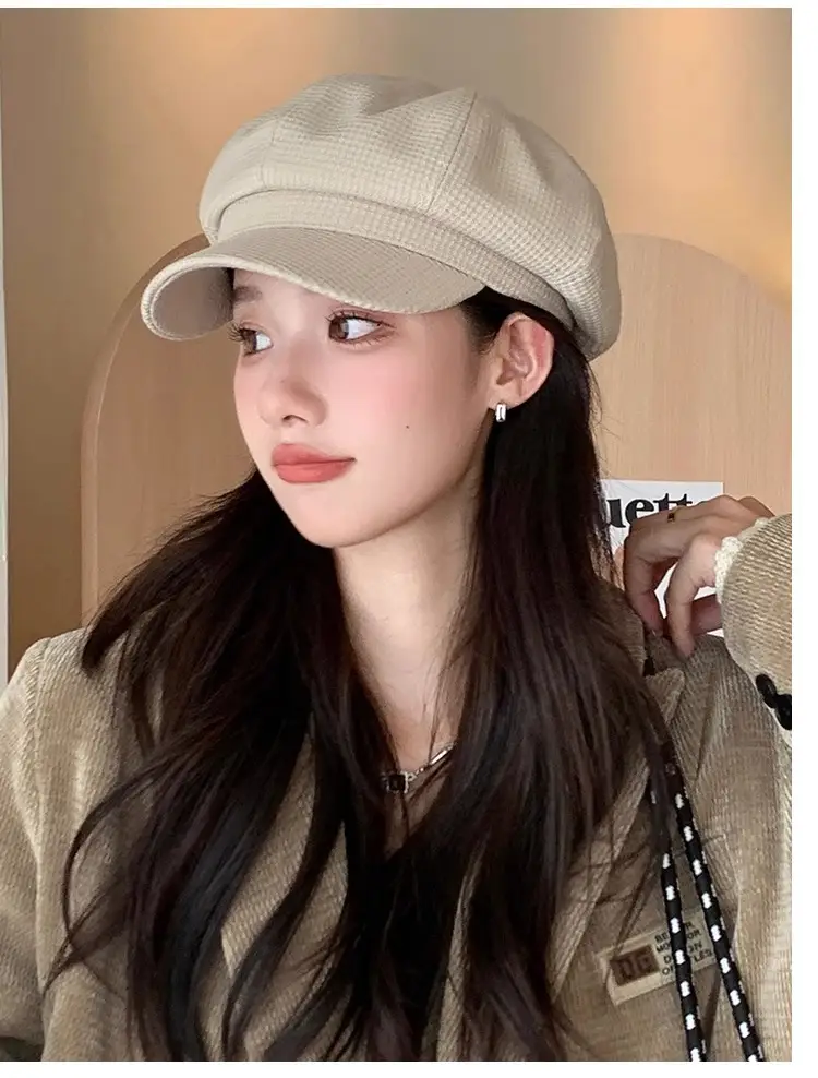 Women's Vintage Newsboy Cap Autumn Winter British Style — feature 25