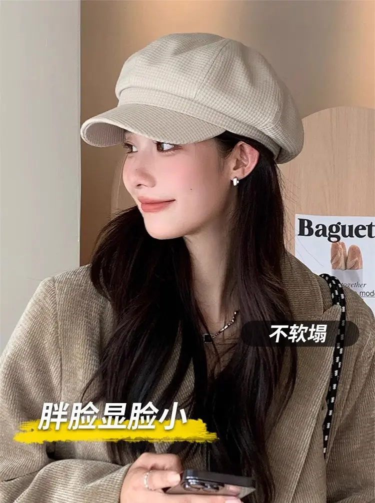Women's Vintage Newsboy Cap Autumn Winter British Style — feature 3