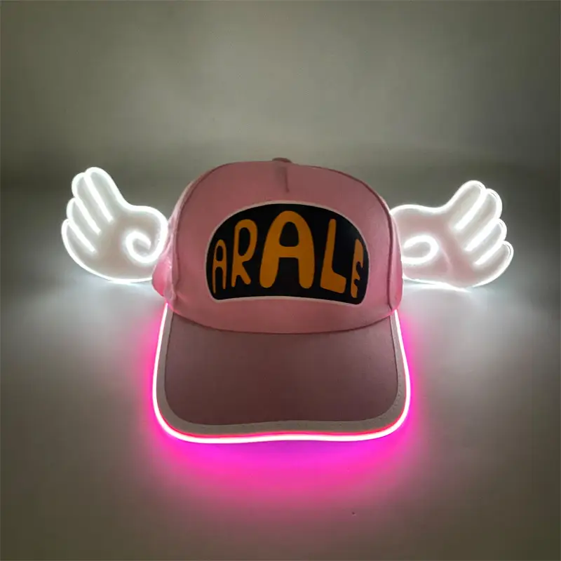 Alalei LED Luminous Cap Angel Wings Neon Light — feature 4