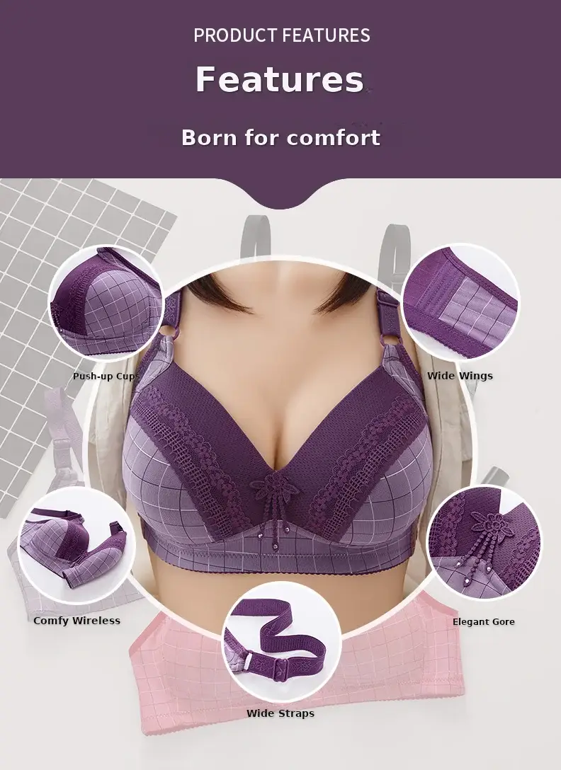 Beige Lace Underwear Bra for Plus Size Overseas Orders — feature 10
