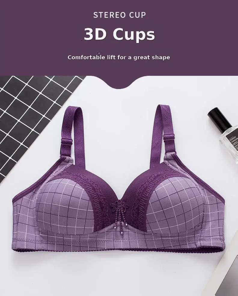 Beige Lace Underwear Bra for Plus Size Overseas Orders — feature 16