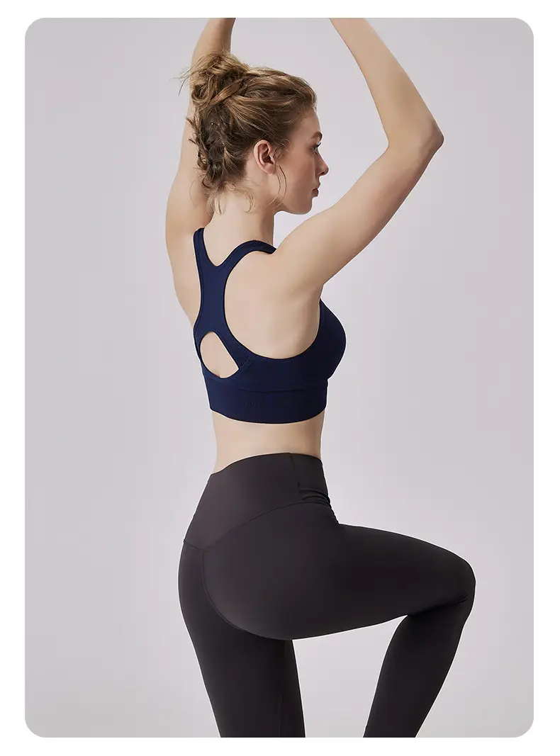 Front Zipper I-Back Sports Bra Medium — feature 18