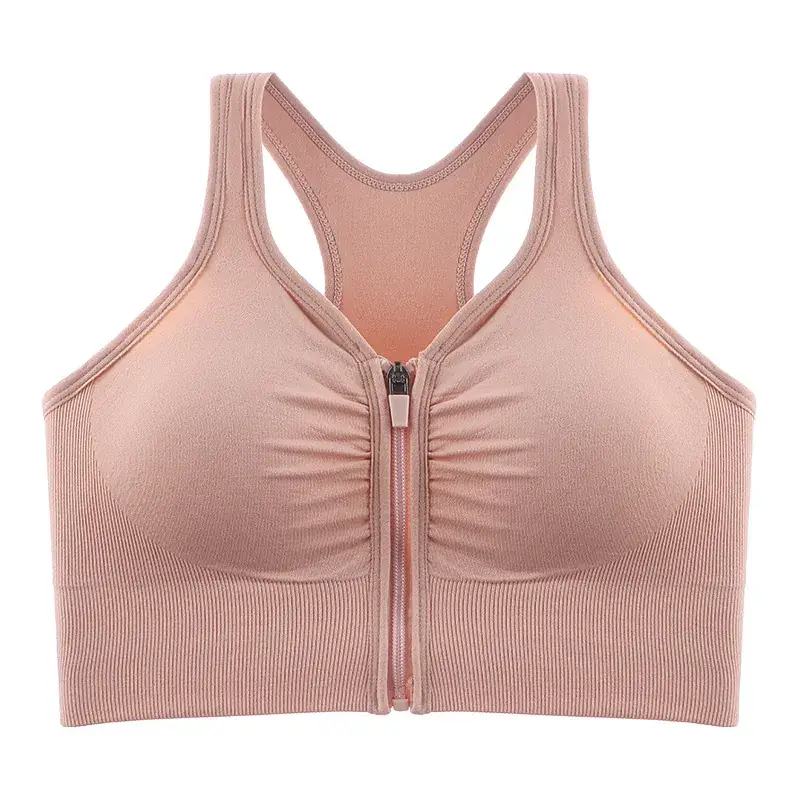 Front Zipper I-Back Sports Bra Medium - Image 2