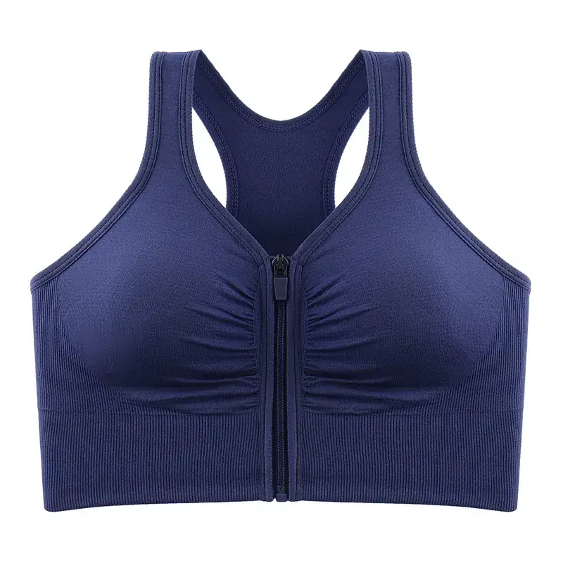 Front Zipper I-Back Sports Bra Medium - Image 3