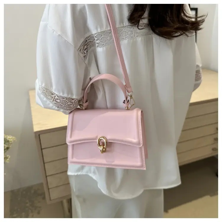 Vintage Women's Square Bag Beige Shoulder Crossbody — feature 15