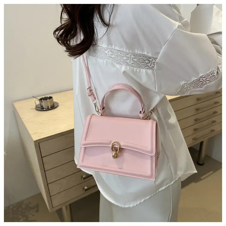 Vintage Women's Square Bag Beige Shoulder Crossbody — feature 16