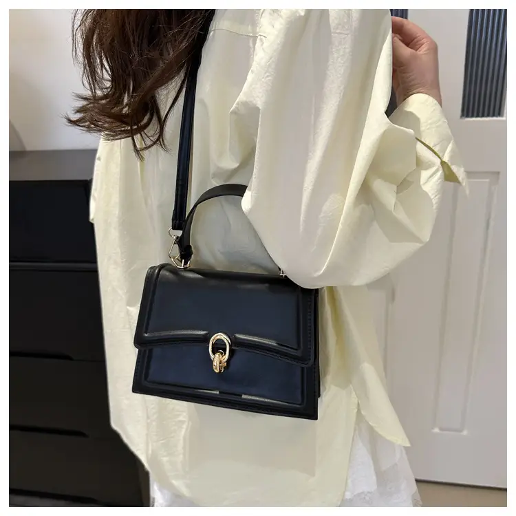 Vintage Women's Square Bag Beige Shoulder Crossbody — feature 21