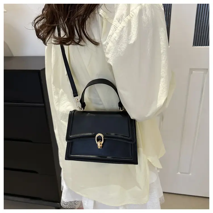 Vintage Women's Square Bag Beige Shoulder Crossbody — feature 22