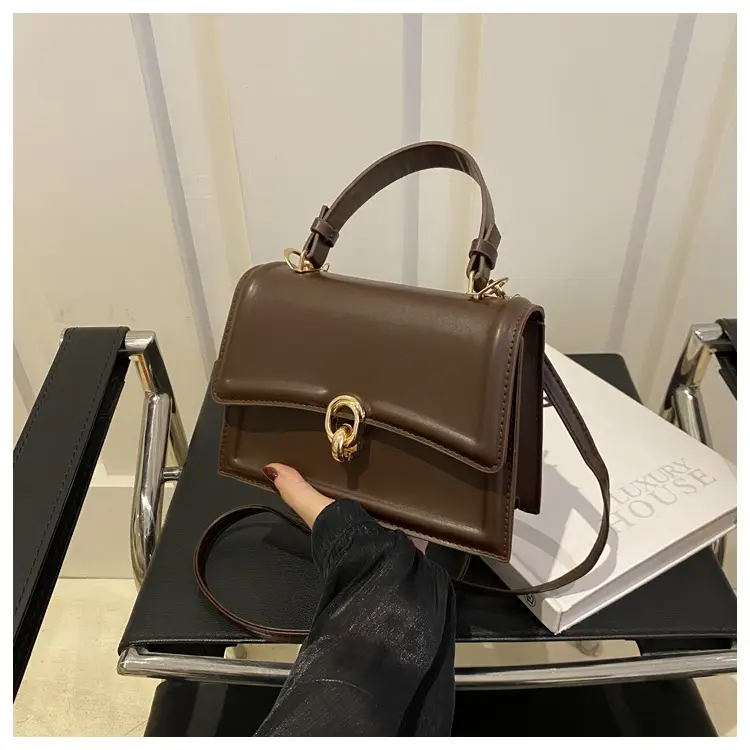 Vintage Women's Square Bag Beige Shoulder Crossbody — feature 27