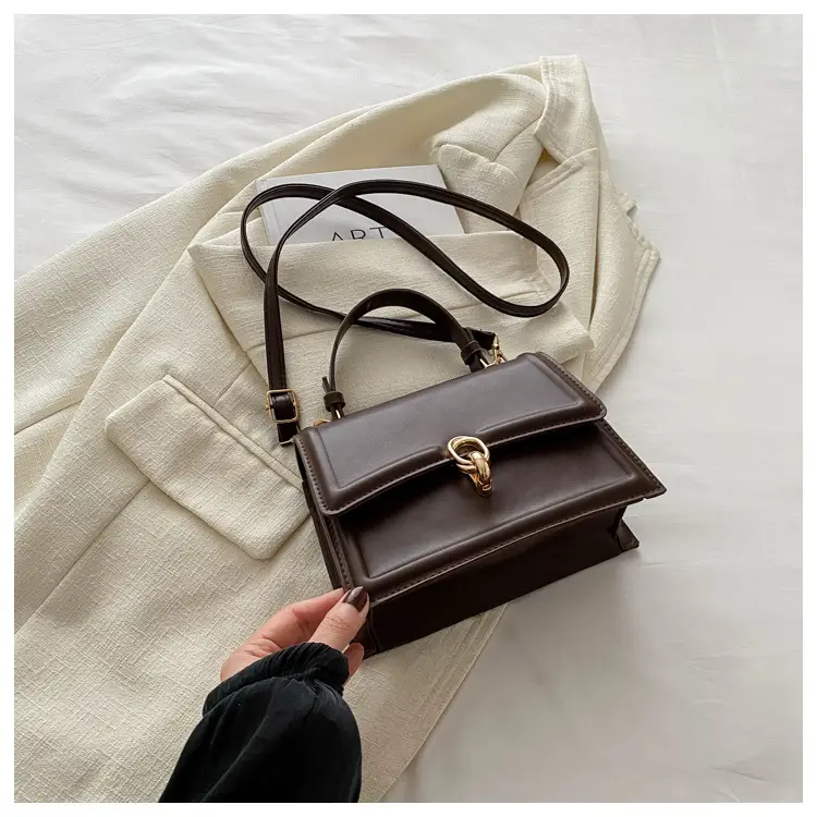 Vintage Women's Square Bag Beige Shoulder Crossbody — feature 32