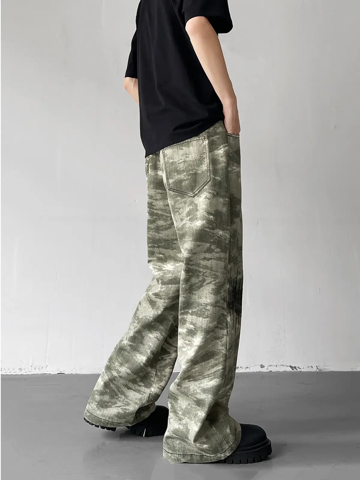 Vibe Camouflage Men's Straight Pants American Style