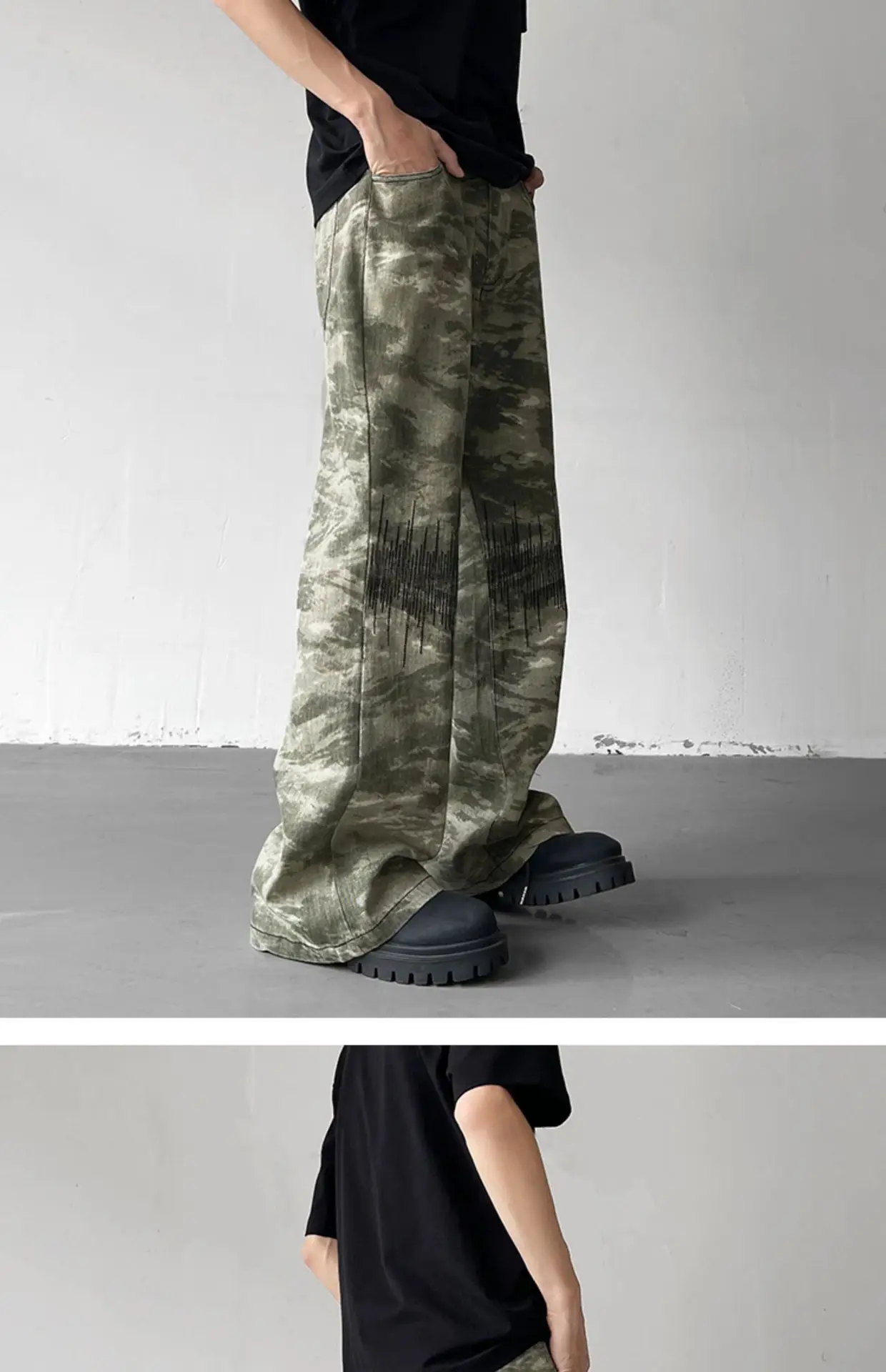 Vibe Camouflage Men's Straight Pants American Style — feature 11