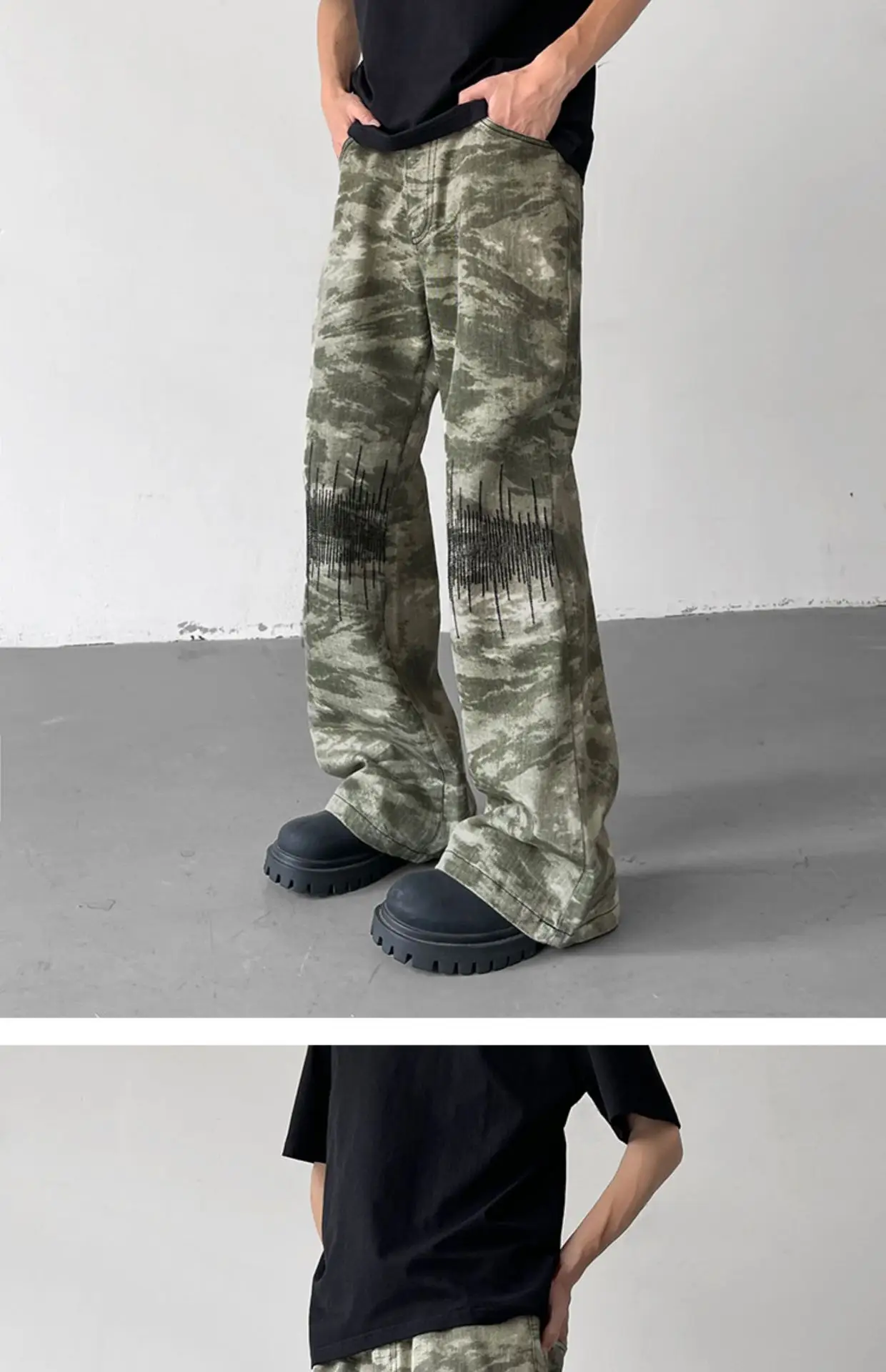 Vibe Camouflage Men's Straight Pants American Style — feature 14