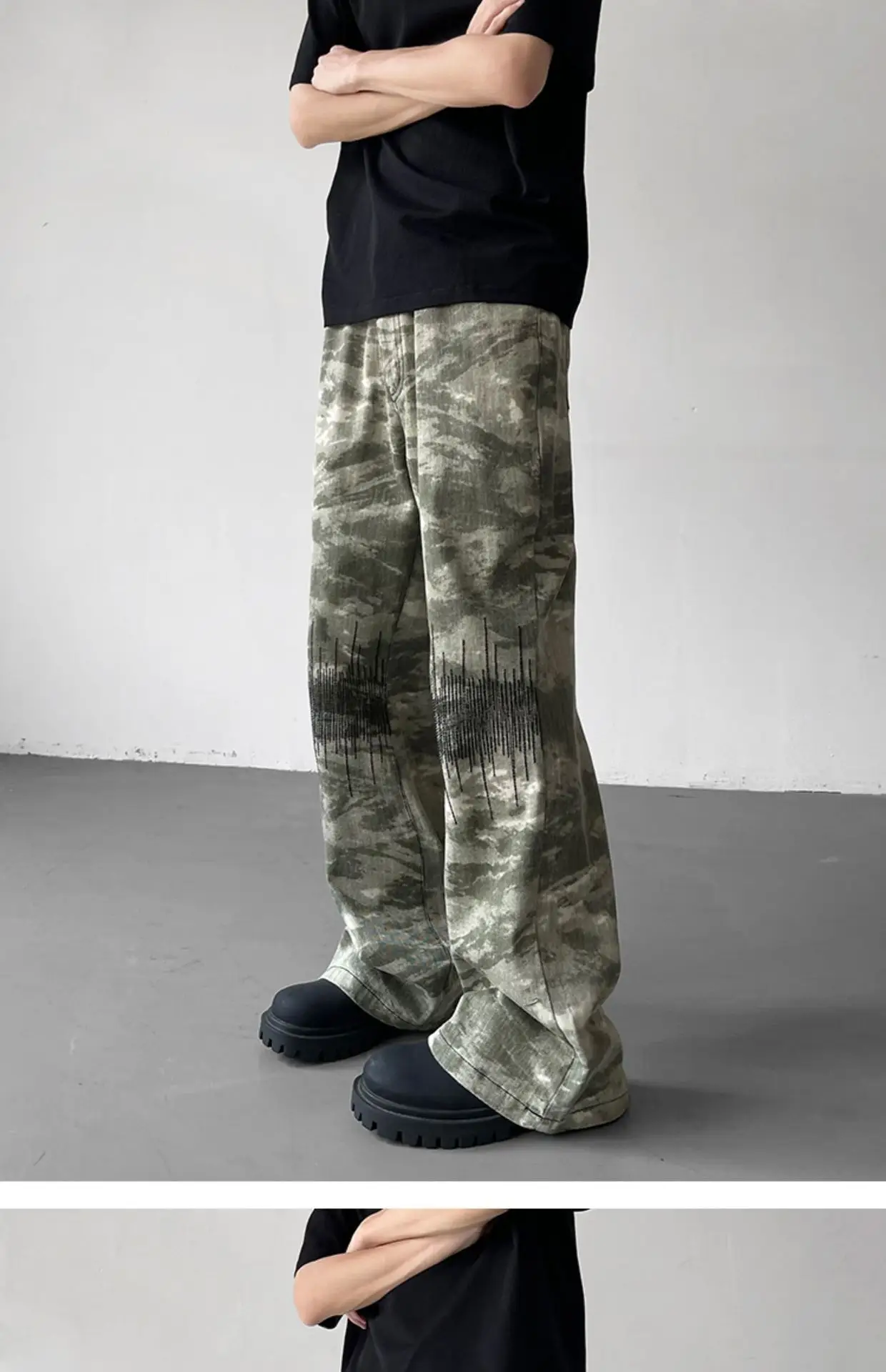 Vibe Camouflage Men's Straight Pants American Style — feature 16