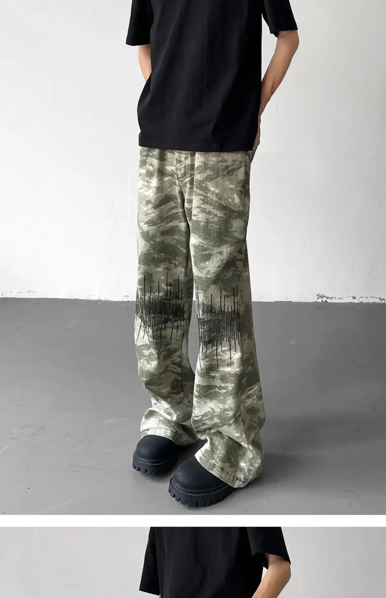 Vibe Camouflage Men's Straight Pants American Style — feature 4