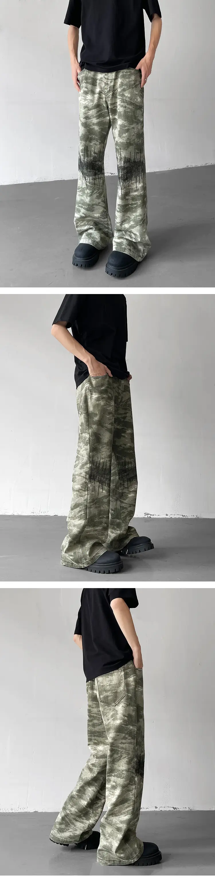 Vibe Camouflage Men's Straight Pants American Style — feature 5