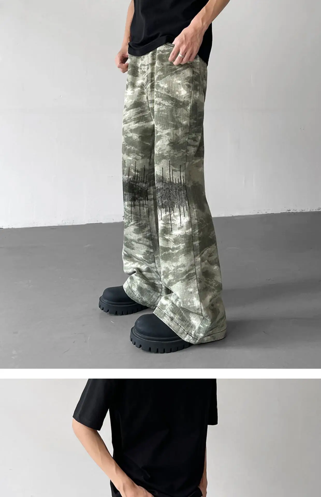 Vibe Camouflage Men's Straight Pants American Style — feature 6