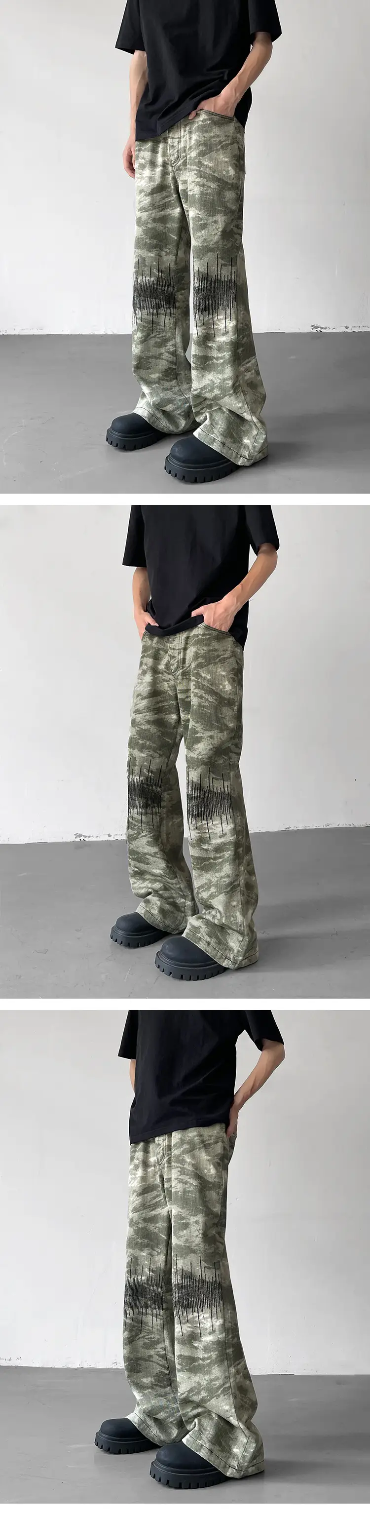 Vibe Camouflage Men's Straight Pants American Style — feature 7