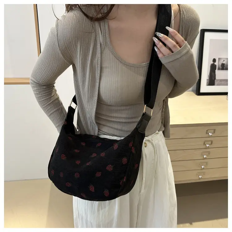 Women Fleece Leopard Print Crossbody Bag Brown — feature 19