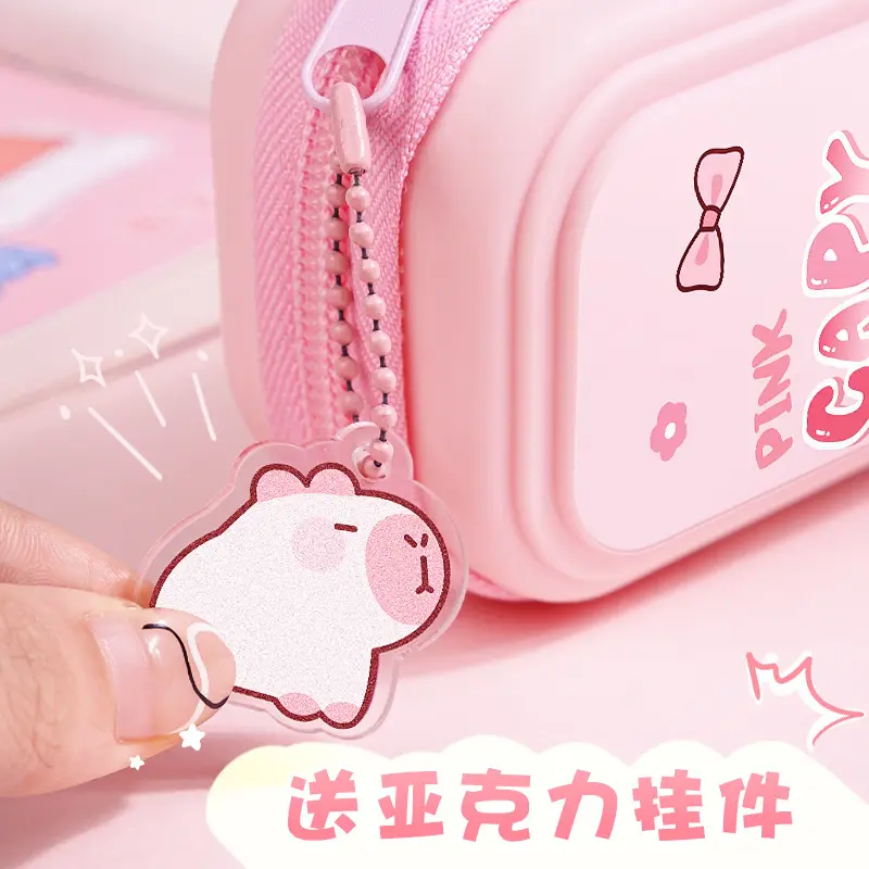 Cartoon children's burden-reducing pencil case stationery case large capacity multi-functional storage pen case material waterproof and dirty-resistant pen case