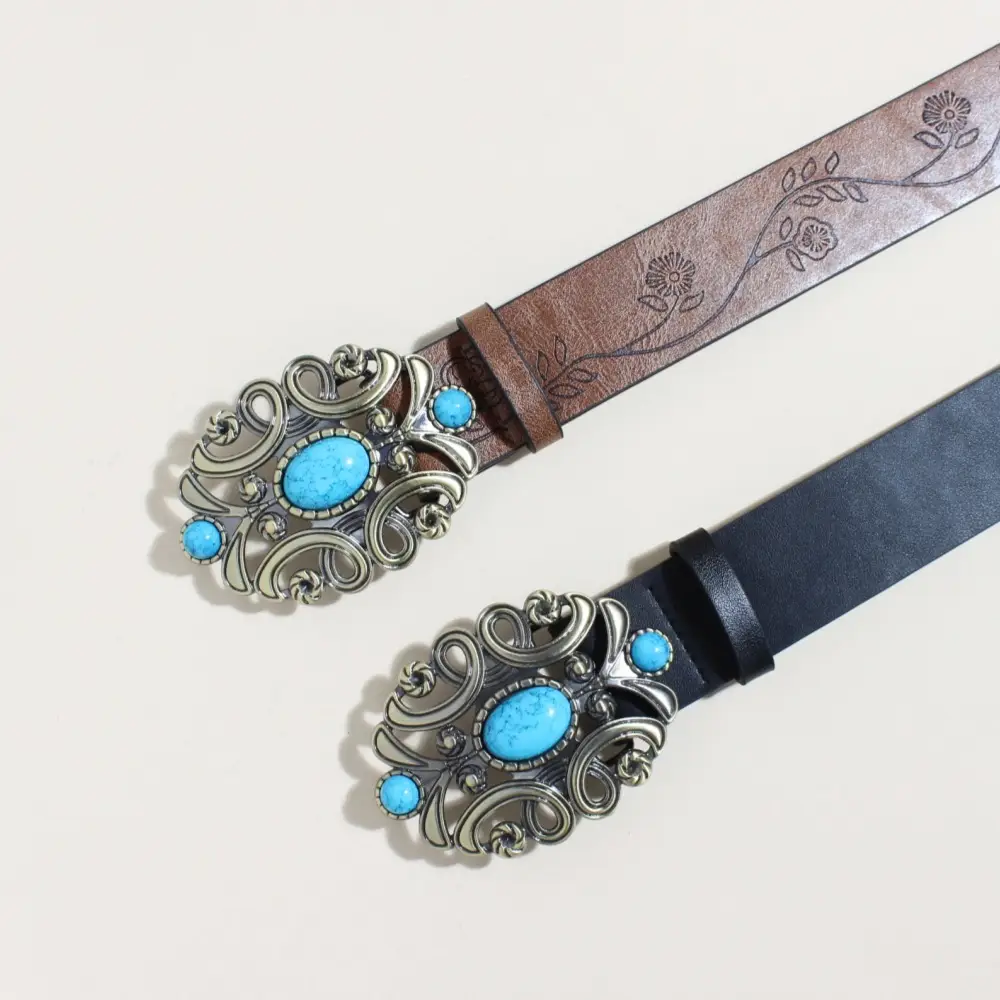 Vintage Ethnic Turquoise Belt for Women - Image 4