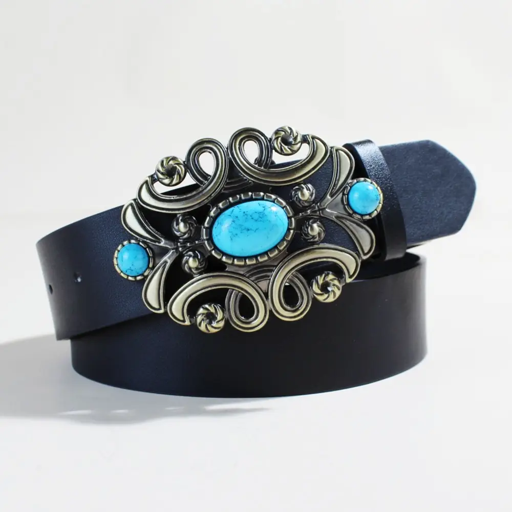 Vintage Ethnic Turquoise Belt for Women — feature 12