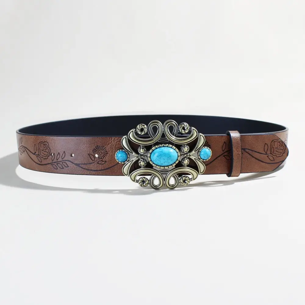 Vintage Ethnic Turquoise Belt for Women — feature 4
