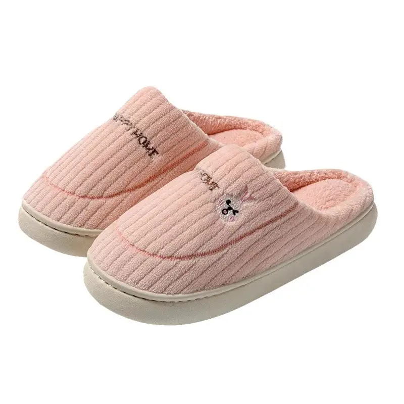 Cotton Slippers Men's Winter Indoor Home Warm New Furry Slippers Men's Home Women's Winter