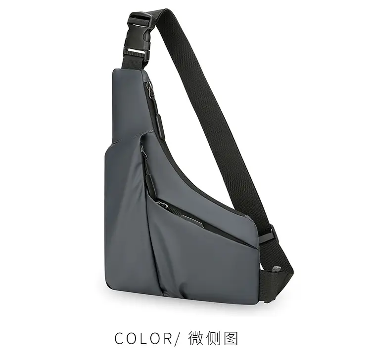 Men's Black Shoulder Crossbody Bag Large Capacity Lightweight — feature 15