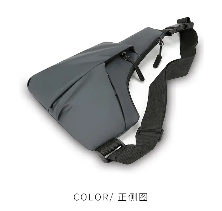 Men's Black Shoulder Crossbody Bag Large Capacity Lightweight — feature 16