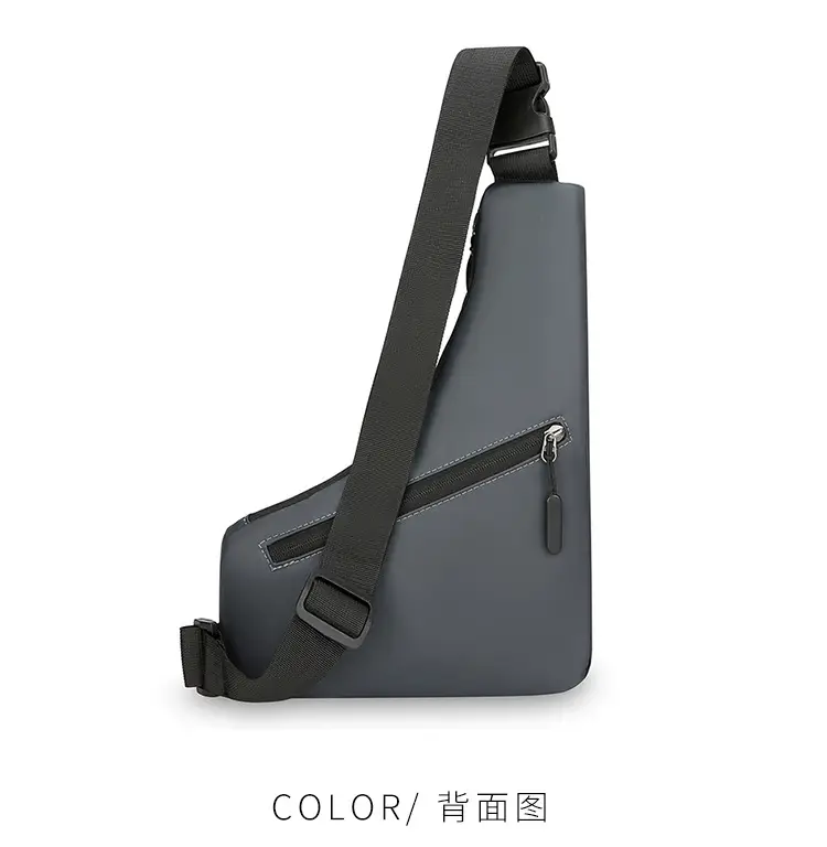 Men's Black Shoulder Crossbody Bag Large Capacity Lightweight — feature 17
