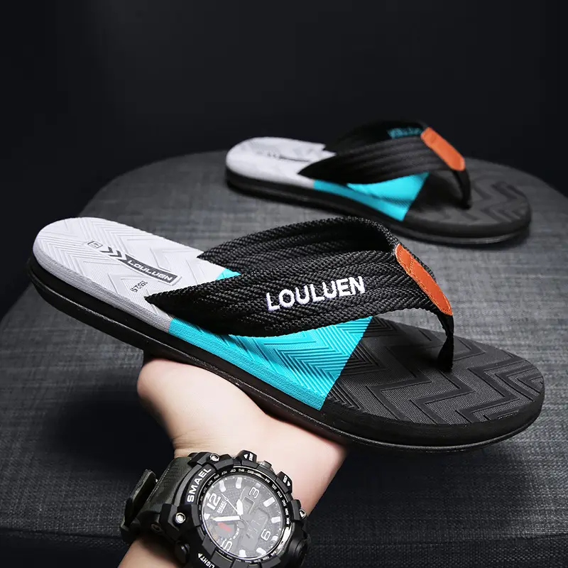 Fujian manufacturers summer new slippers men's outerwear fashion leisure beach men's flip-flops wholesale flip-flops - Image 4