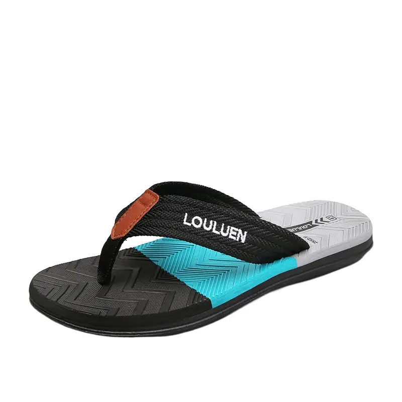 Fujian manufacturers summer new slippers men's outerwear fashion leisure beach men's flip-flops wholesale flip-flops - Image 7