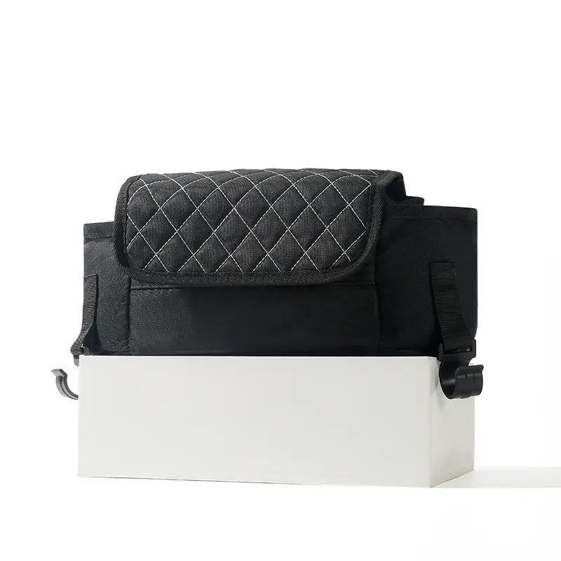 Rhombus Stroller Hanging Bag for Baby Diaper Storage - Image 2